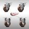 Service Caster 3.5 Inch SS High Temp Glass Filled Nylon Top Plate Caster Set with 2 Rigid SCC SCC-SS20S3514-GFNSHT-2-R-2 - alternate 1